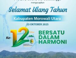 PLN UID Suluttenggo Ucapkan Selamat Ulang Tahun ke-12 Kabupaten Morowali Utara, Komitmen Terangi Daerah untuk Kemajuan Bersama