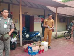 Satpol-PP Kotamobagu Giatkan Razia Terpadu, Puluhan Botol Miras Ilegal Disita