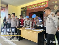 Propam Polda Sulut Lakukan Gaktibplin di Polres Bolmong, Cek Sikap Tampang dan Kelengkapan Anggota
