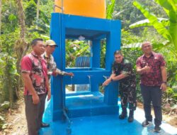 Kodim 1303/Bolmong Salurkan Bantuan Air Bersih untuk Warga Desa Bombanon