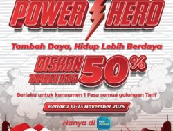 PLN Hadirkan Program “Power Hero”, Diskon 50% Tambah Daya dalam Semangat Hari Pahlawan 2025