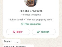 Kasat Pol PP Kotamobagu Sahaya Mokoginta Ingatkan Warga Waspada Akun Palsu Mengatasnamakan Dirinya