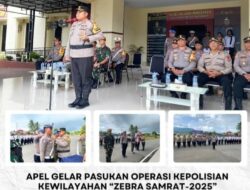 Kapolres Bolmong Pimpin Apel Gelar Pasukan Operasi Zebra Samrat 2025