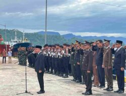 Bupati Bolmong Pimpin Upacara Tabur Bunga untuk Peringati Hari Pahlawan Diikuti Polres Bolmong
