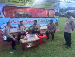 Kapolres Kotamobagu Tinjau Pos Pengamanan Malam Natal, Pastikan Kesiapan Personel dan Sarpras