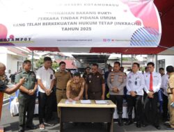 Wali Kota dan Forkopimda Hadiri Pemusnahan Barang Bukti Inkracht, Tegaskan Komitmen Penegakan Hukum dan Perda Minol