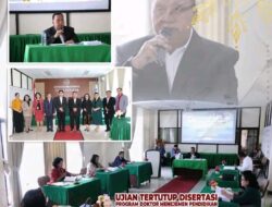 Bupati Minahasa : Robby Dondokambey Ikuti Ujian Disertai Program Doktor Manajemen Pendidikan Tertutup.