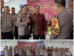 Hangatkan Natal, Kapolres Kotamobagu Jalin Silaturahmi Bersama PJU ke Kediaman Dandim 1303/Bolmong