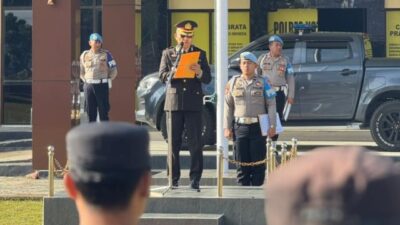 Wakapolres Kompol Romel Pontoh Pimpin Upacara Hari Bela Negara ke-77 di Polres Kotamobagu