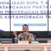 Tegaskan Komitmen Bersih dan Akuntabel, Kapolres Kotamobagu Pimpin Sosialisasi DIPA 2026 dan Teken Pakta Integritas