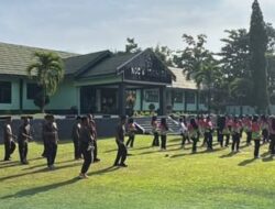 Persit dan Prajurit Kodim 1303/Bolmong Bangun Kebersamaan Lewat Senam Pagi Bersama