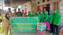 Sentuh Masa Depan Bangsa, Koramil Lolayan Gelar Bakti Sosial Peduli Kasih Atasi Stunting