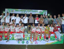 Meriah dan Penuh Antusiasme, Kapolres Kotamobagu Hadiri Penutupan Walikota Cup Sepak Bola Putri