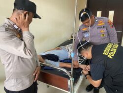 Polres Kotamobagu Pastikan Hak Kesehatan Tahanan, Si Dokkes Lakukan Tindakan Medis Infus