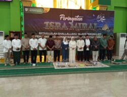 Polri Hadir, Kapolsek Kotamobagu Tegaskan Komitmen Jaga Kamtibmas di Peringatan Isra Mi’raj 1447 H