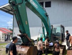 Polres Bolmong Tertibkan PETI di Desa Totabuan, Sita Satu Unit Ekskavator