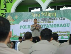 Kapolres Kotamobagu Tekankan Penguatan Iman Personel pada Peringatan Isra Mi’raj 1447 H