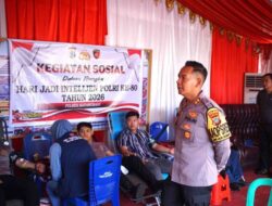 Peringati HUT Intelijen Polri ke-80, Kapolres Kotamobagu Gelar Donor Darah di Pos Terpadu Operasi Lilin