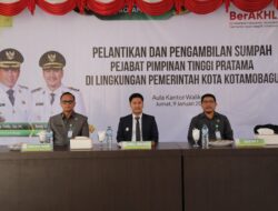Wakil Wali Kota Kotamobagu Resmi Lantik Pejabat Eselon II, Perkuat Tata Kelola Pemerintahan
