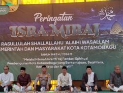 Peringatan Isra Mi’raj di Kotamobagu, Wali Kota Tekankan Spiritualitas sebagai Fondasi Pembangunan