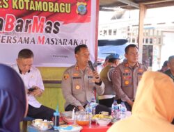 Lewat SaBarMas, Kapolres Kotamobagu Ngopi Pagi dan Serap Aspirasi Warga Gogagoman