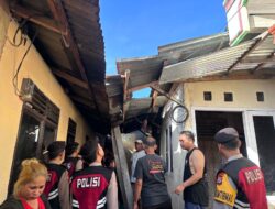 Gerak Cepat Tim Pantera Polres Kotamobagu Amankan TKP Kebakaran di Gogagoman