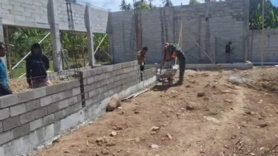 Babinsa Kawal Pembangunan KDKMP di Pilolahunga, Perkuat Ekonomi Desa dan Ketahanan Pangan