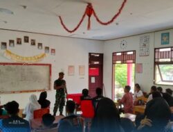 Babinsa Tanamkan Bela Negara di SMKN 1 Sangkub, Perkuat Karakter Pelajar Bolmut