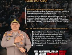 Kapolres Bolmong Imbau Aksi Unjuk Rasa Dilakukan Secara Tertib dan Humanis