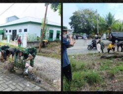 TNI-Polri dan Pemerintah Bersatu, Kerja Bakti Gerakan Indonesia ASRI di Lolayan Berlangsung Solid