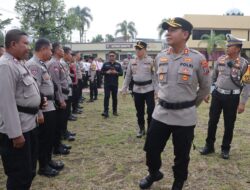 Kapolres Kotamobagu Pimpin Langsung Gaktibplin, Tegaskan Keteladanan Personel dalam Operasi Keselamatan Samrat 2026