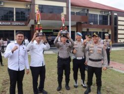 Di Bawah Komando AKBP Irwanto, Polres Kotamobagu Raih Juara I Basket Kapolres Boltim Cup