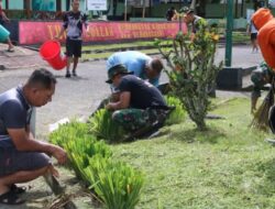 Prajurit Kodim 1303/Bolmong Gelar Pembersihan Pangkalan, Wujudkan Semangat Indonesia ASRI