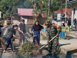 Babinsa Kotabunan Turun Tangan, Gotong Royong Warga Bersihkan Desa Jadi Simbol Kebersamaan