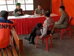 Hangat di Pos PAM Molibagu, Babinsa Perkuat Sinergi Pengamanan Jelang Idulfitri