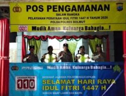 Sinergi TNI-Polri di Bolmut, Pengamanan Humanis Pos PAM Ketupat Samrat Jamin Kenyamanan Lebaran