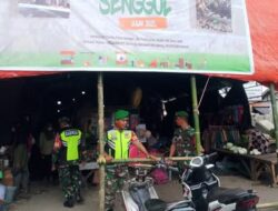 Jelang Idulfitri, Babinsa Pimpin Patroli Humanis di Pasar Senggol Lolak, Warga Merasa Lebih Aman