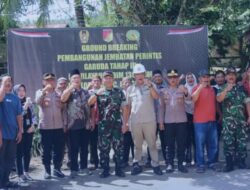 Dandim 1303/Bolmong Pimpin Ground Breaking Jembatan Perintis Garuda Tahap III, Bawa Harapan Baru Warga Lobong