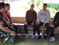 Jelang Arus Balik, Babinsa Posigadan Imbau Warga Utamakan Keselamatan Berkendara